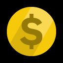 Pricing dollar coin icon